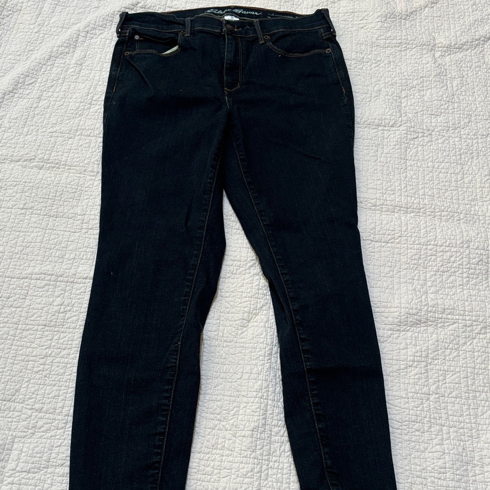 Eddie Bauer Women's Dark Blue Skinny Jeans